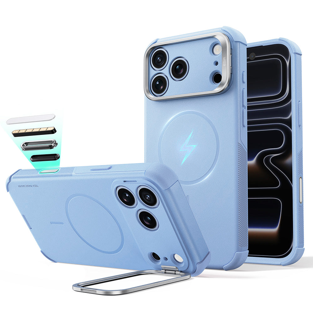 Husa de protectie ESR Cyber Armor compatibil cu iPhone 17 Pro / iPhone 18 Pro, Albastru