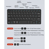 Tastatura Dux Ducis (LK Series), Bluetooth 5.0, Mini, Negru