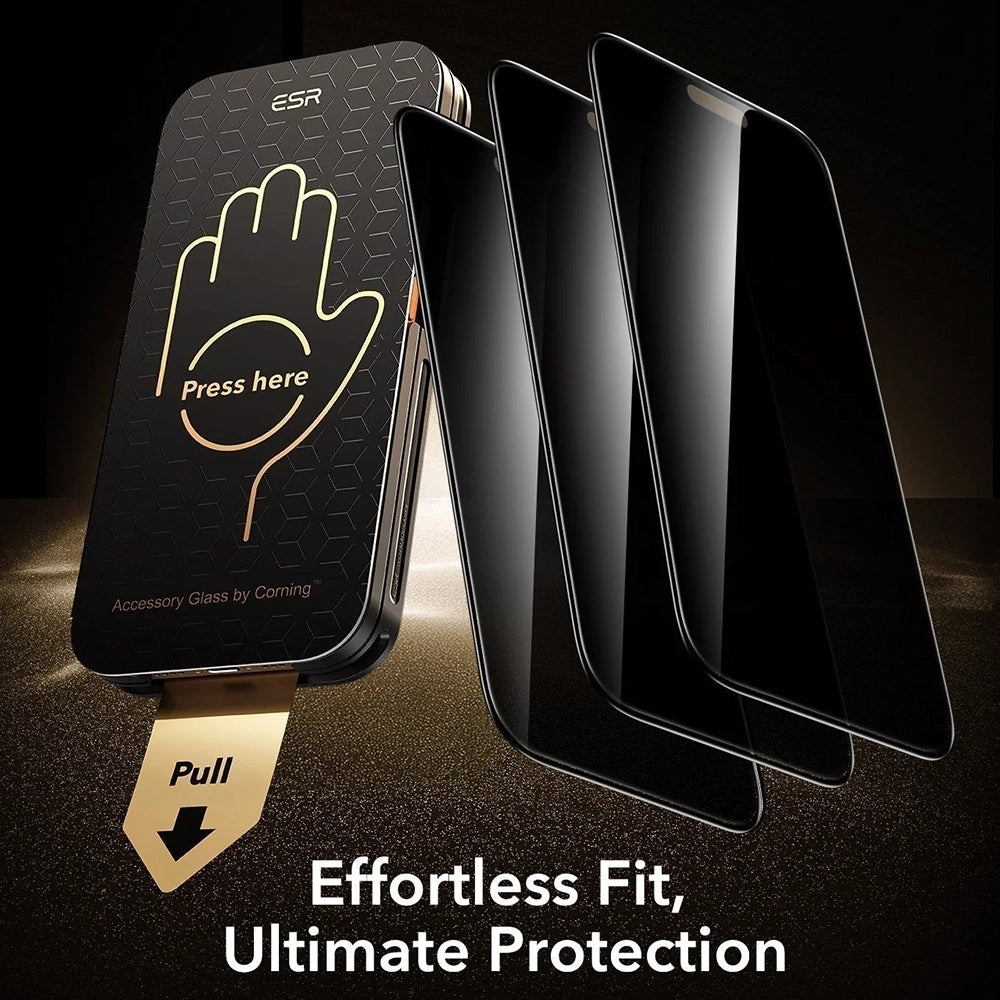Folie de protectie ESR Privacy Armorite Pro compatibil cu iPhone 18 Pro Max, Negru