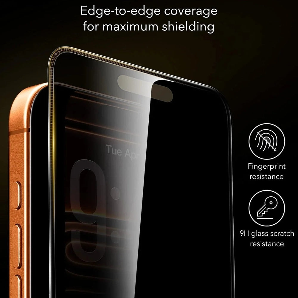 Folie de protectie ESR Privacy Armorite Pro compatibil cu iPhone 18 Pro Max, Negru
