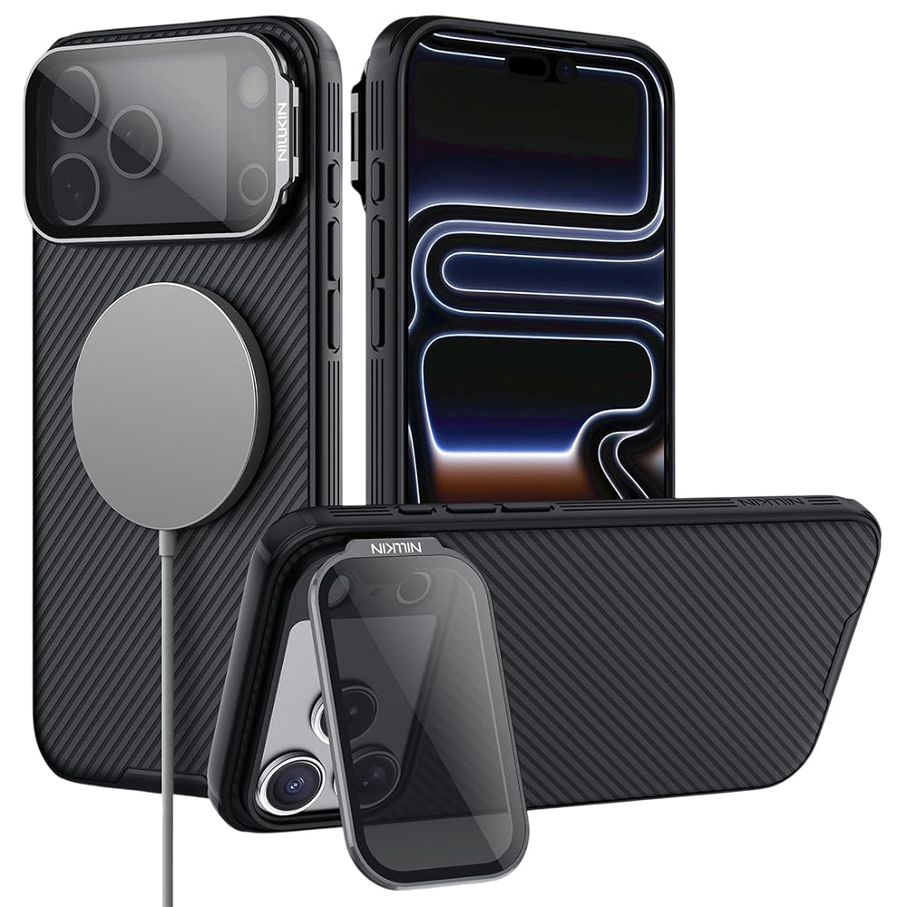 Husa de protectie Nillkin CamShield Prop Magnetic compatibil cu iPhone 17 Pro Max / iPhone 18 Pro Max, Negru
