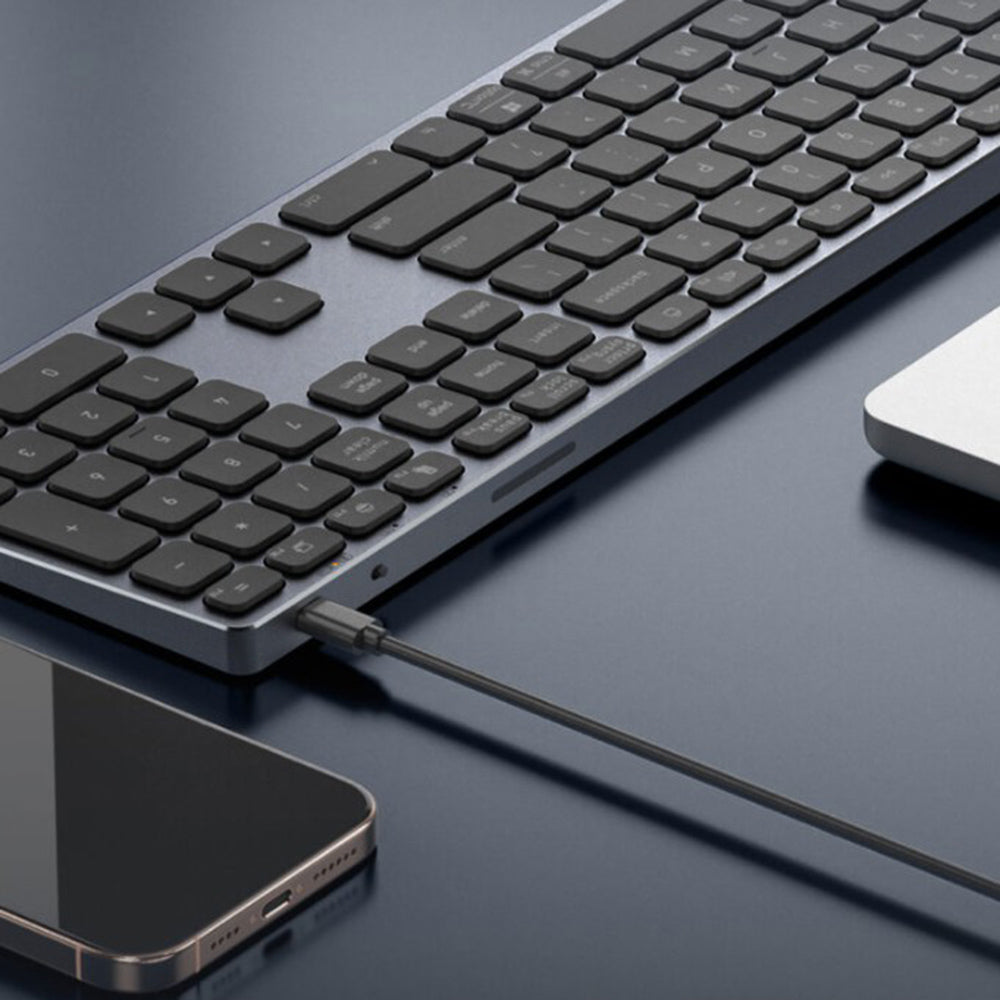 Tastatura Dux Ducis (LK Series), Wireless Bluetooth 5.0, Alb