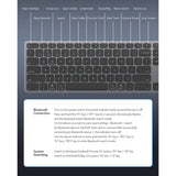 Tastatura Dux Ducis (LK Series), Wireless Bluetooth 5.0, Alb