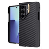 Husa de protectie Nillkin Synthetic Fiber Pro compatibil cu Samsung Galaxy Z Fold7, Auriu