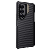 Husa de protectie Nillkin Synthetic Fiber Pro compatibil cu Samsung Galaxy Z Fold7, Auriu