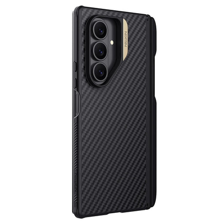 Husa de protectie Nillkin Synthetic Fiber Pro compatibil cu Samsung Galaxy Z Fold7, Auriu