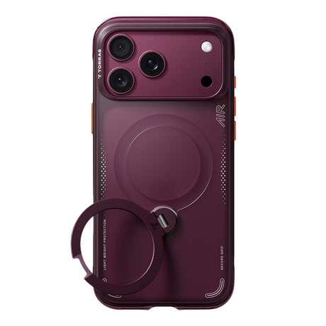 Husa de protectie Torras Ostand Q3 Air Series compatibil cu iPhone 18 Pro / iPhone 17 Pro, Mov