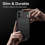 Husa de protectie Techsuit Carbon Silicone compatibil cu Nothing Phone (4b), Negru