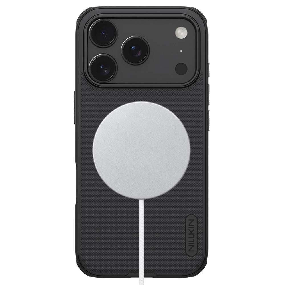 Husa de protectie Nillkin Super Frosted Shield Pro compatibil cu iPhone 18 Pro / iPhone 17 Pro, Negru