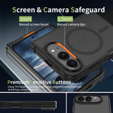 Husa de protectie Techsuit PureFrost MagSafe compatibil cu iPhone Duo, Negru