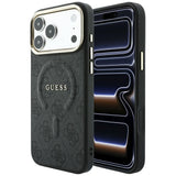 Husa de protectie Guess 4G Embossed Classic compatibil cu iPhone 18 Pro Max / iPhone 17 Pro Max, Negru