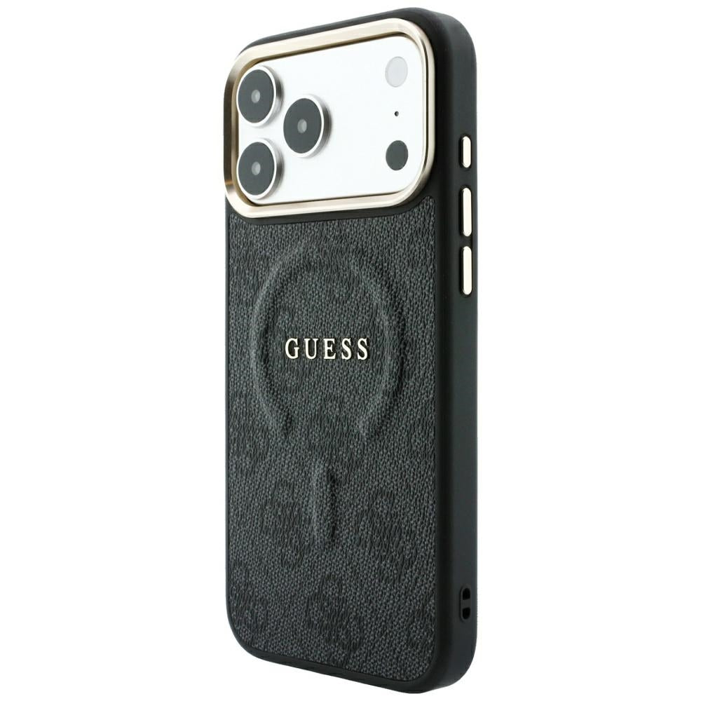 Husa de protectie Guess 4G Embossed Classic compatibil cu iPhone 18 Pro Max / iPhone 17 Pro Max, Negru