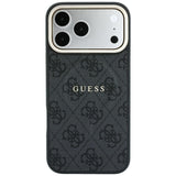 Husa de protectie Guess 4G Embossed Classic compatibil cu iPhone 18 Pro Max / iPhone 17 Pro Max, Negru