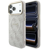 Husa de protectie Guess 4G Embossed Classic compatibil cu iPhone 18 Pro Max / iPhone 17 Pro Max, Roz