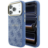 Husa de protectie Guess 4G Embossed Classic compatibil cu iPhone 18 Pro Max / iPhone 17 Pro Max, Albastru