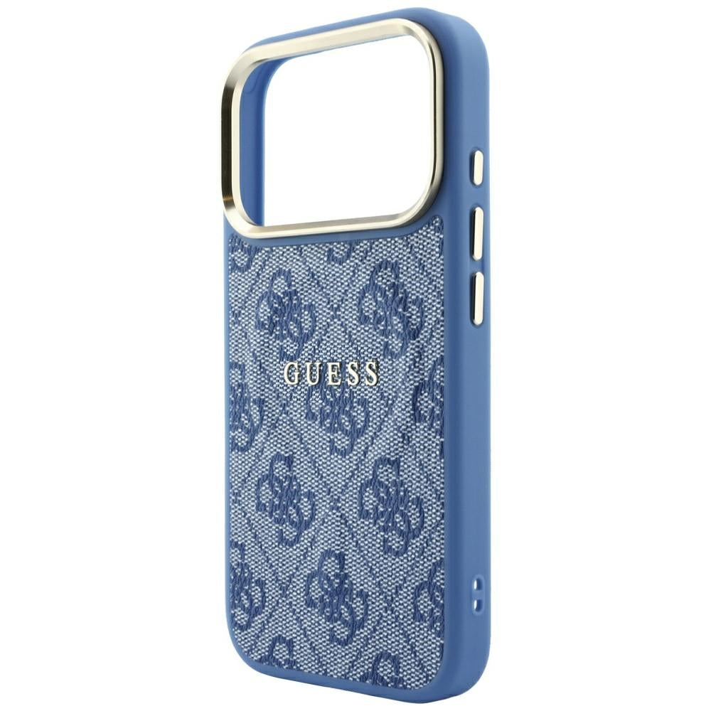 Husa de protectie Guess 4G Embossed Classic compatibil cu iPhone 18 Pro Max / iPhone 17 Pro Max, Albastru