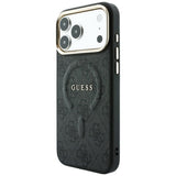 Husa de protectie Guess 4G Embossed Classic compatibil cu iPhone 18 Pro / iPhone 17 Pro, Negru