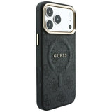 Husa de protectie Guess 4G Embossed Classic compatibil cu iPhone 18 Pro / iPhone 17 Pro, Negru