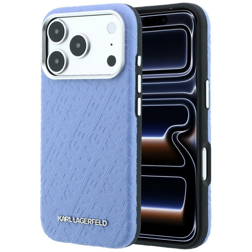 Husa de protectie Karl Lagerfeld compatibil cu iPhone 18 Pro / iPhone 17 Pro, Albastru
