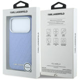 Husa de protectie Karl Lagerfeld compatibil cu iPhone 18 Pro / iPhone 17 Pro, Albastru