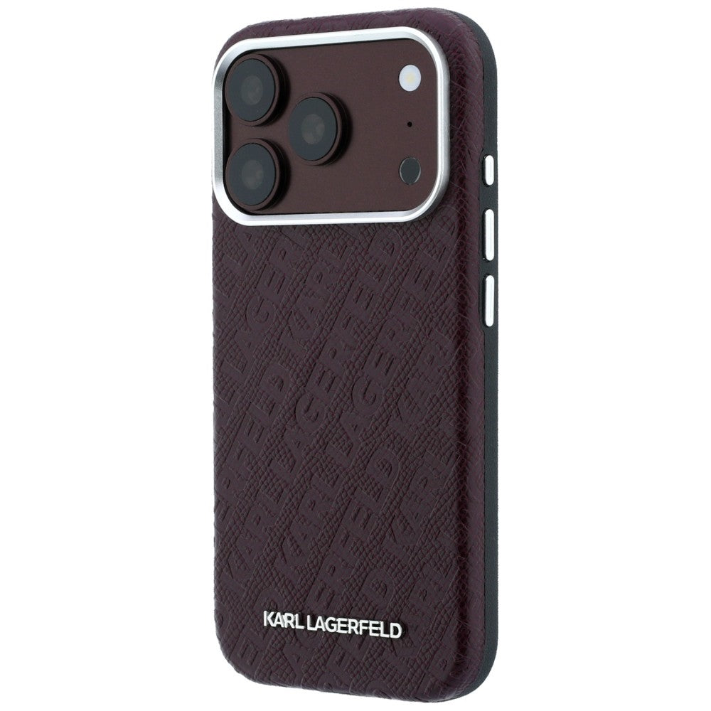 Husa de protectie Karl Lagerfeld compatibil cu iPhone 18 Pro Max / iPhone 17 Pro Max, Bordo