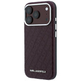 Husa de protectie Karl Lagerfeld compatibil cu iPhone 18 Pro Max / iPhone 17 Pro Max, Bordo