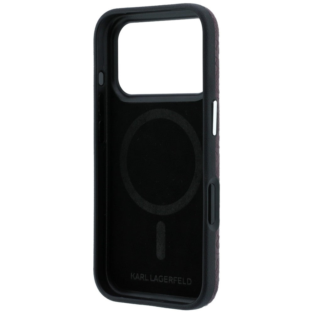 Husa de protectie Karl Lagerfeld compatibil cu iPhone 18 Pro Max / iPhone 17 Pro Max, Bordo