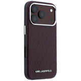 Husa de protectie Karl Lagerfeld compatibil cu iPhone 18 Pro Max / iPhone 17 Pro Max, Bordo