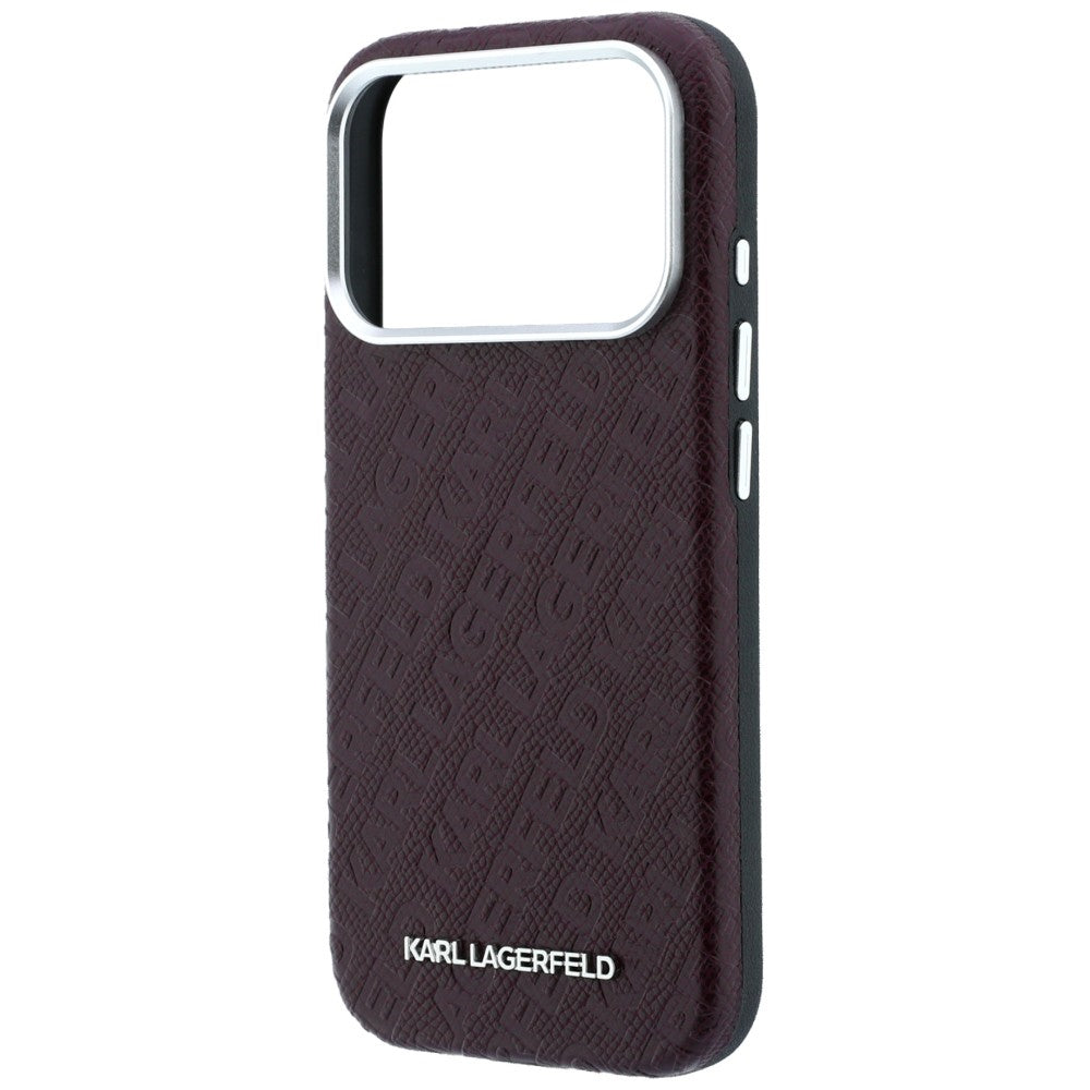 Husa de protectie Karl Lagerfeld compatibil cu iPhone 18 Pro Max / iPhone 17 Pro Max, Bordo