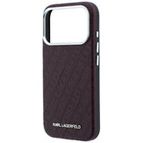 Husa de protectie Karl Lagerfeld compatibil cu iPhone 18 Pro Max / iPhone 17 Pro Max, Bordo