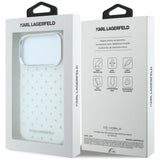 Husa de protectie Karl Lagerfeld compatibil cu iPhone 18 Pro Max / iPhone 17 Pro Max, Alb
