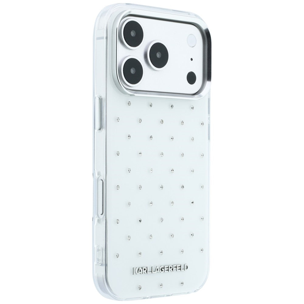 Husa de protectie Karl Lagerfeld compatibil cu iPhone 18 Pro / iPhone 17 Pro, Alb