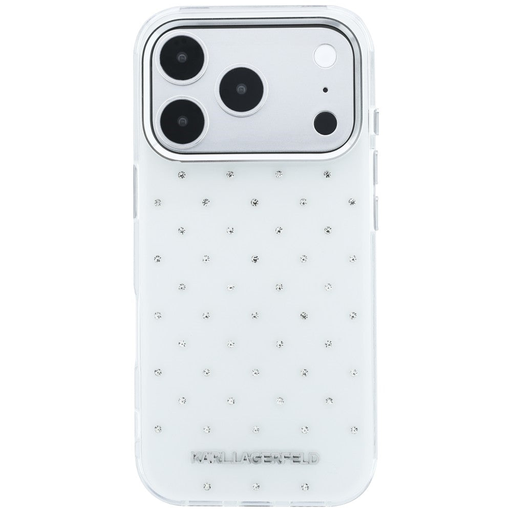 Husa de protectie Karl Lagerfeld compatibil cu iPhone 18 Pro / iPhone 17 Pro, Alb