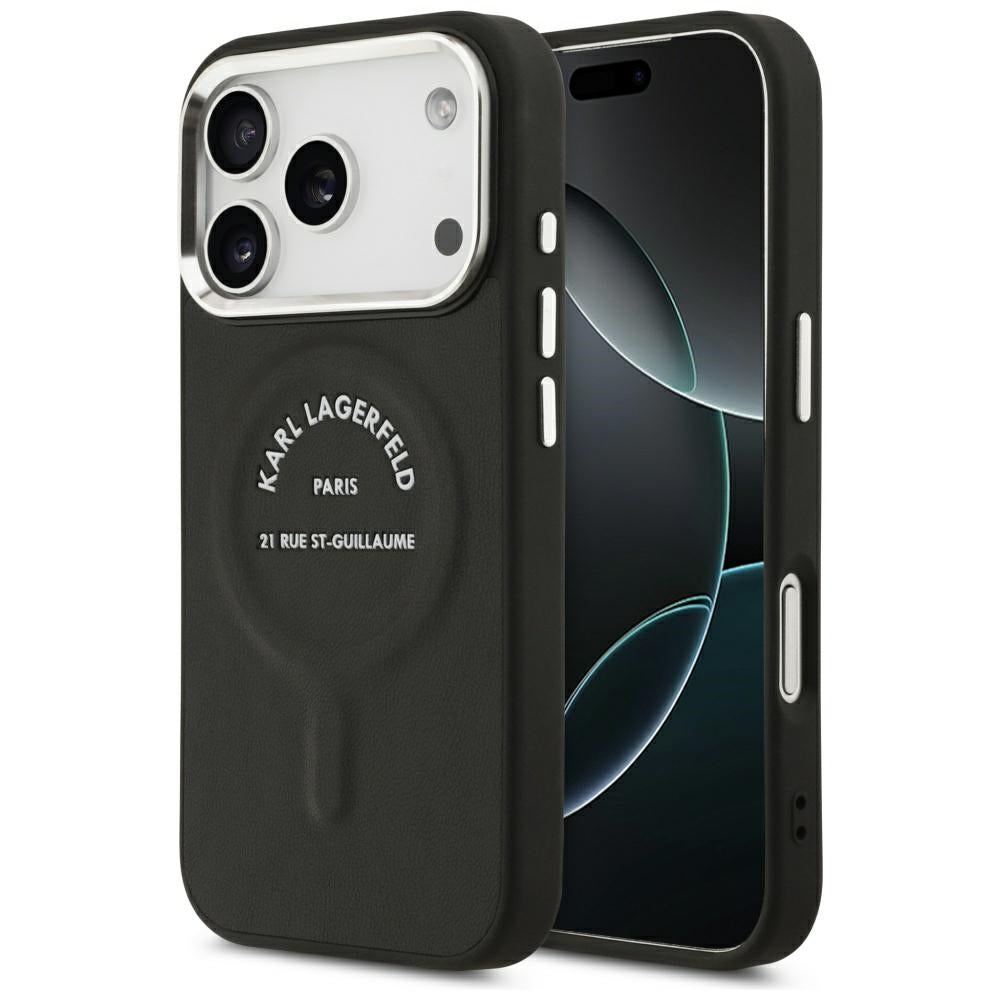 Husa de protectie Karl Lagerfeld compatibil cu iPhone 17 Pro Max / iPhone 18 Pro Max, Negru
