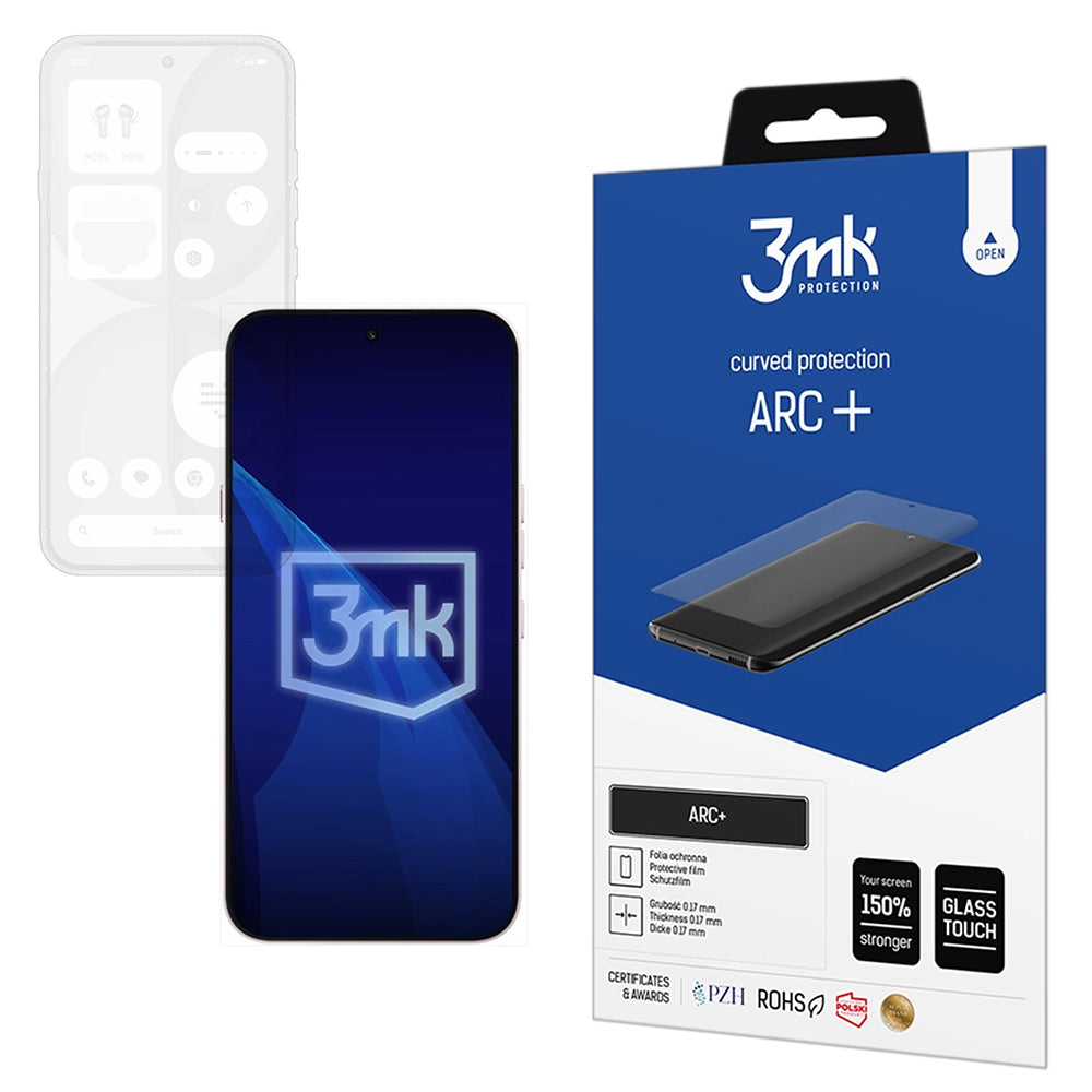 Folie de protectie 3mk ARC+ compatibil cu Nothing Phone (4a), Transparent