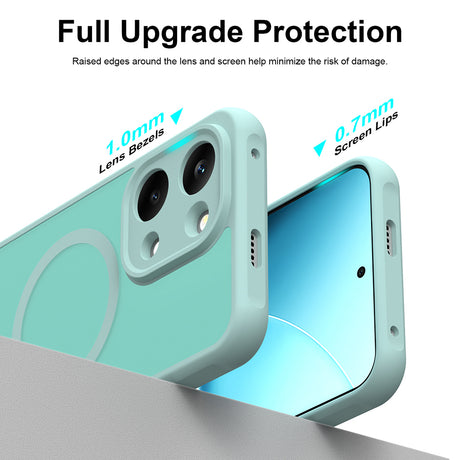 Techsuit HaloFrost II mágneses gyűrűs zöld tok Xiaomi Redmi 17 4G / Redmi 17 5G készülékhez