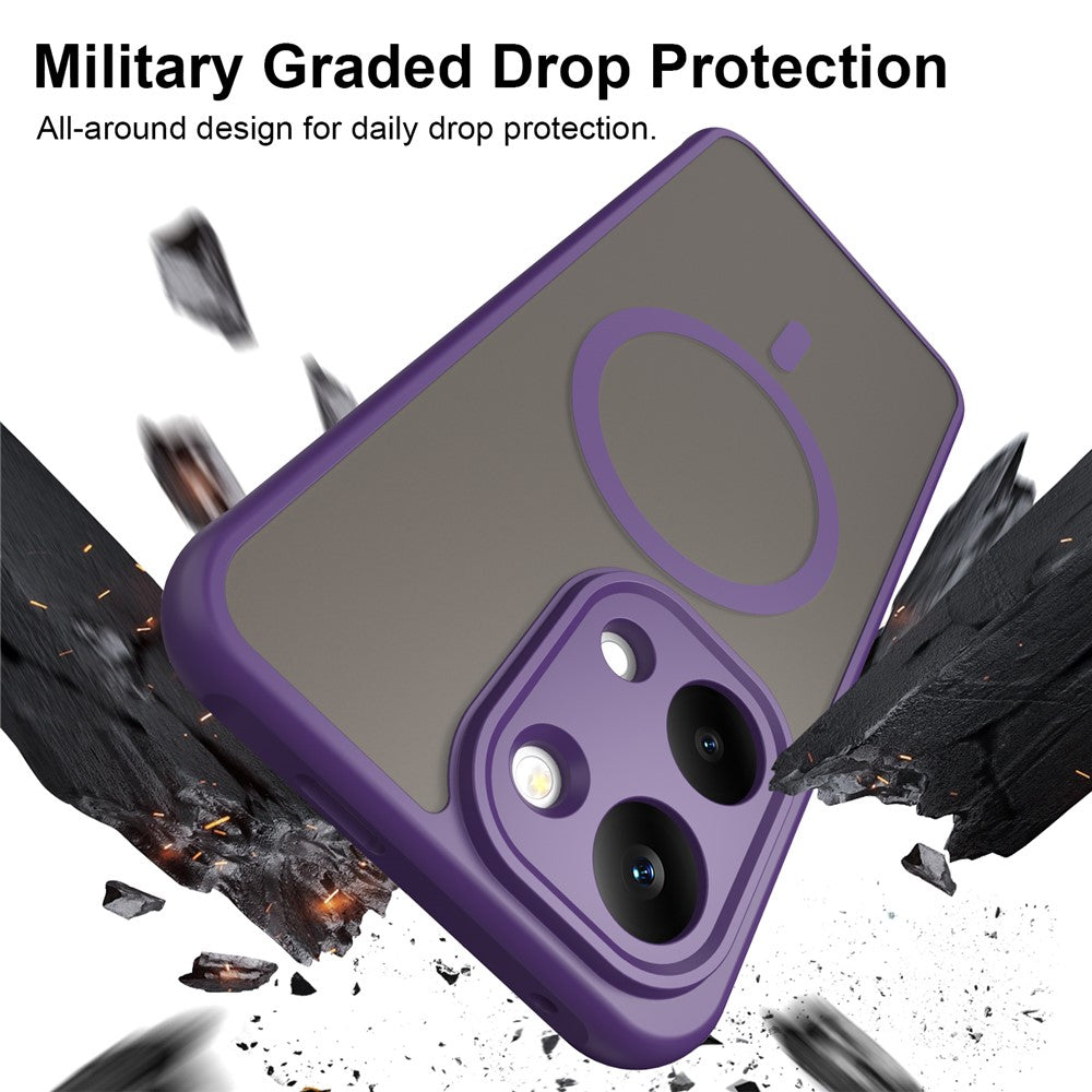 Husa de protectie Techsuit HaloFrost II MagSafe compatibil cu Xiaomi Redmi 17 4G / Redmi 17 5G, Mov