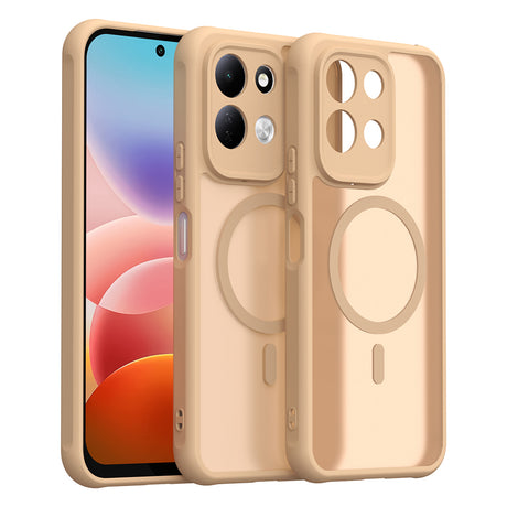 Védőtok Techsuit HaloFrost II mágneses gyűrűvel, kompatibilis: Xiaomi Redmi 17 4G / Redmi 17 5G, arany