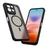 Husa de protectie Techsuit HaloFrost II MagSafe compatibil cu Xiaomi Redmi 17 4G / Redmi 17 5G, Negru