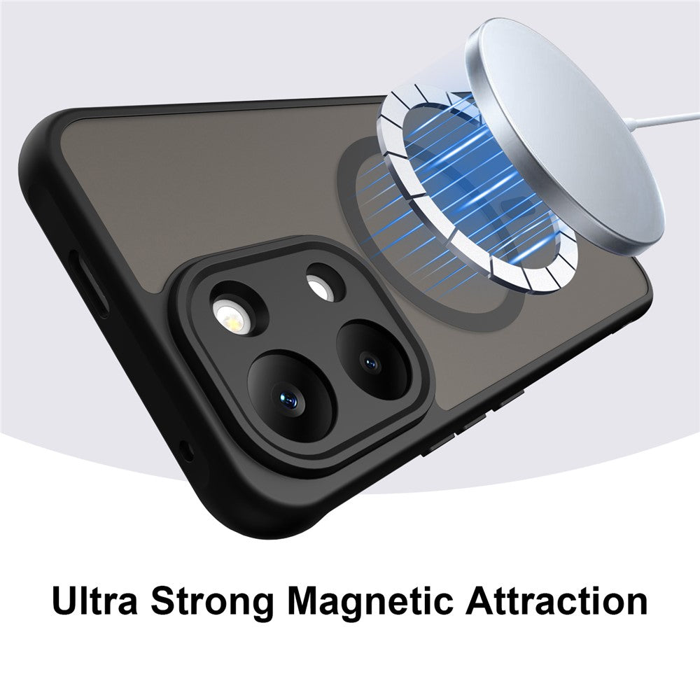Husa de protectie Techsuit HaloFrost II MagSafe compatibil cu Xiaomi Redmi 17 4G / Redmi 17 5G, Negru