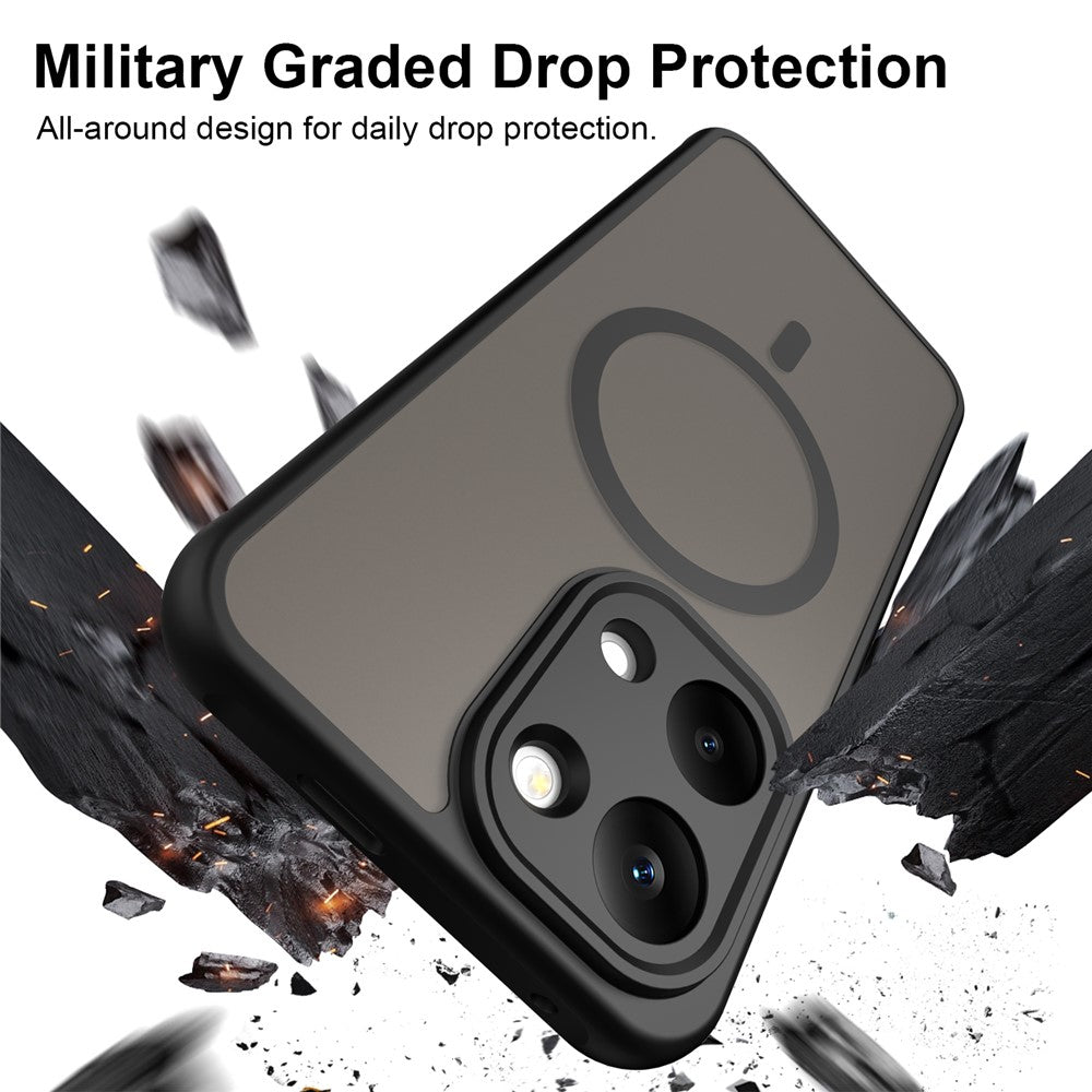 Husa de protectie Techsuit HaloFrost II MagSafe compatibil cu Xiaomi Redmi 17 4G / Redmi 17 5G, Negru