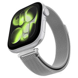Curea smartwatch Spigen WBM4 compatibil cu Apple Watch 12 / 11 / 10 / 9 / 8 / 7 / SE, Argintiu