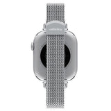 Curea smartwatch Spigen WBM4 compatibil cu Apple Watch 12 / 11 / 10 / 9 / 8 / 7 / SE, Argintiu