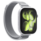 Curea smartwatch Spigen WBM4 compatibil cu Apple Watch 12 / 11 / 10 / 9 / 8 / 7 / SE, Argintiu
