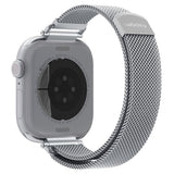 Curea smartwatch Spigen WBM4 compatibil cu Apple Watch 12 / 11 / 10 / 9 / 8 / 7 / SE, Argintiu