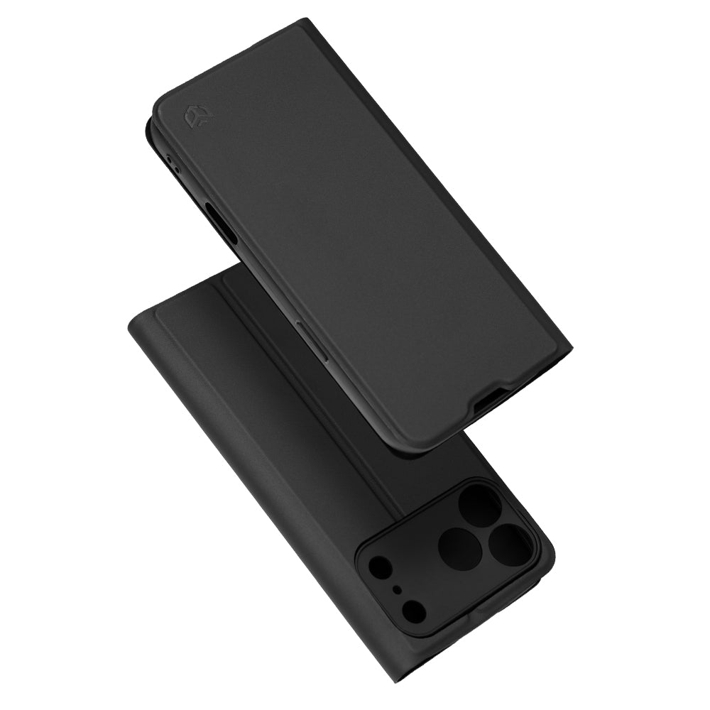 Husa de protectie Techsuit Magskin Book compatibil cu iPhone 17 Pro / iPhone 18 Pro, Negru