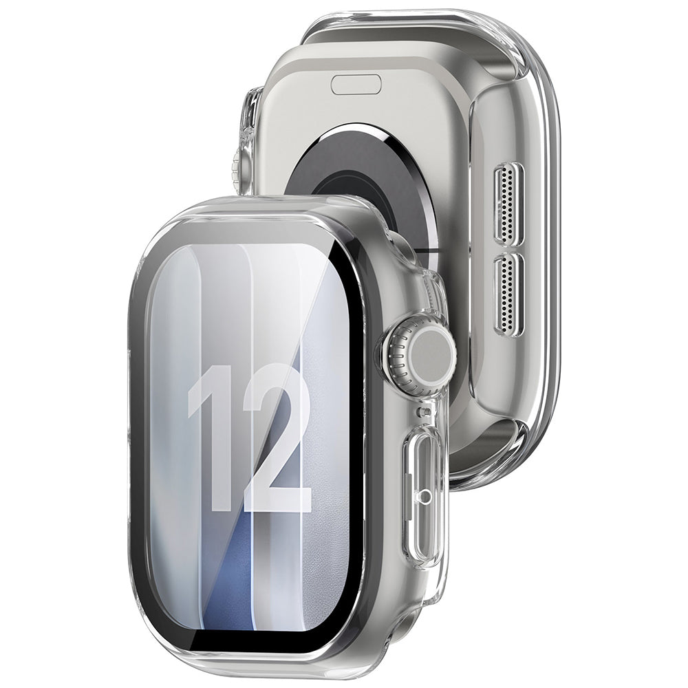 Husa pentru Apple Watch 12 46mm + Folie - Techsuit Defense360 Pro - Clear