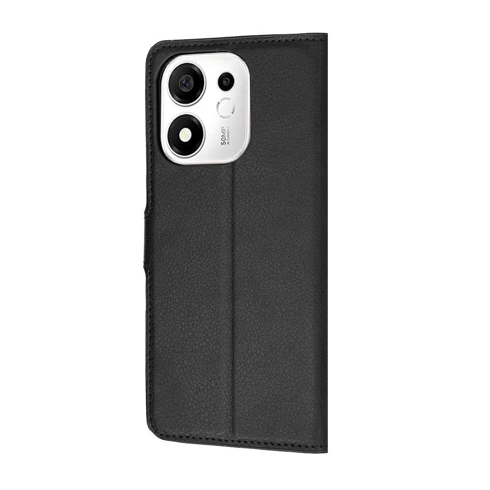 Husa de protectie Techsuit Leather Folio compatibil cu Honor 600 Smart, Negru