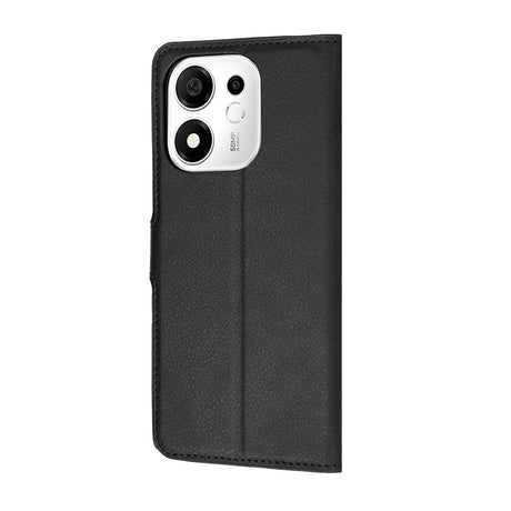 Husa de protectie Techsuit Leather Folio compatibil cu Honor 600 Smart, Negru