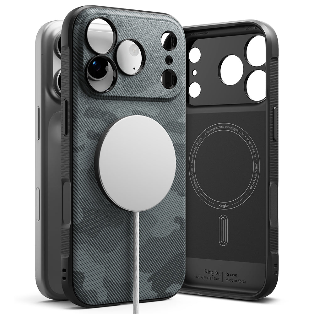 Husa de protectie Ringke Onyx compatibil cu iPhone 17 Pro / iPhone 18 Pro, Negru Camuflaj
